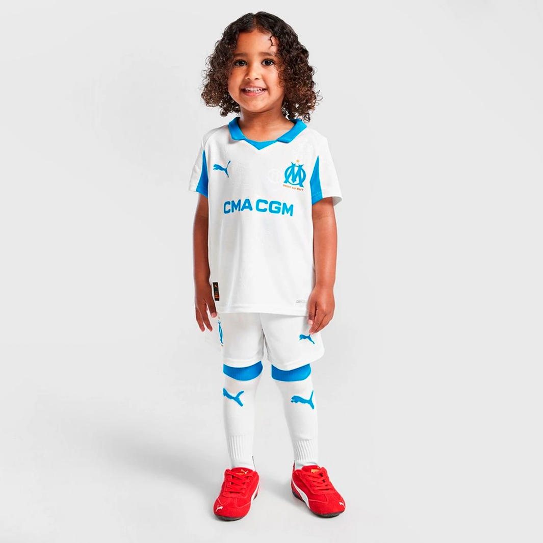 Kit Infantil Olympique Marseille 2025/26 Home