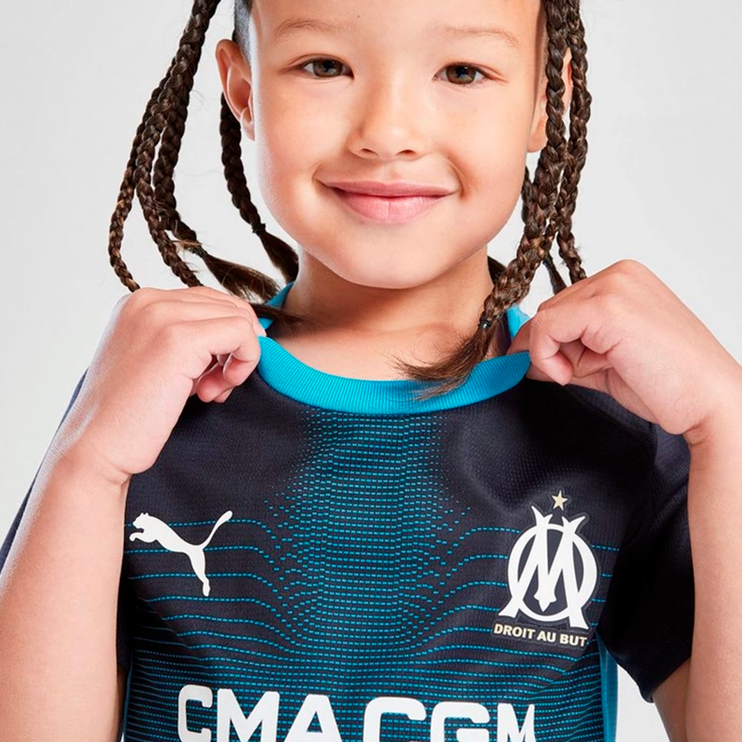 Kit Infantil Olympique Marseille 2025/26 Away