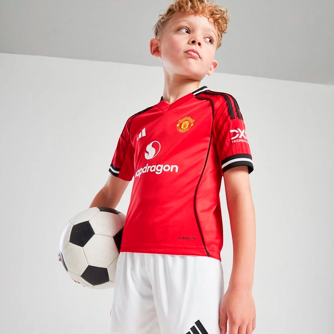 Kit Infantil Manchester United 2025/26 Home