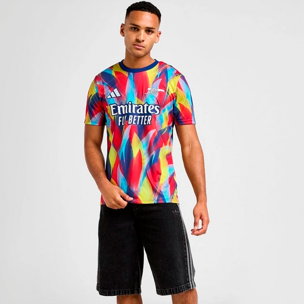 Camisa Arsenal 2025/26 Aquecimento – Torcedor