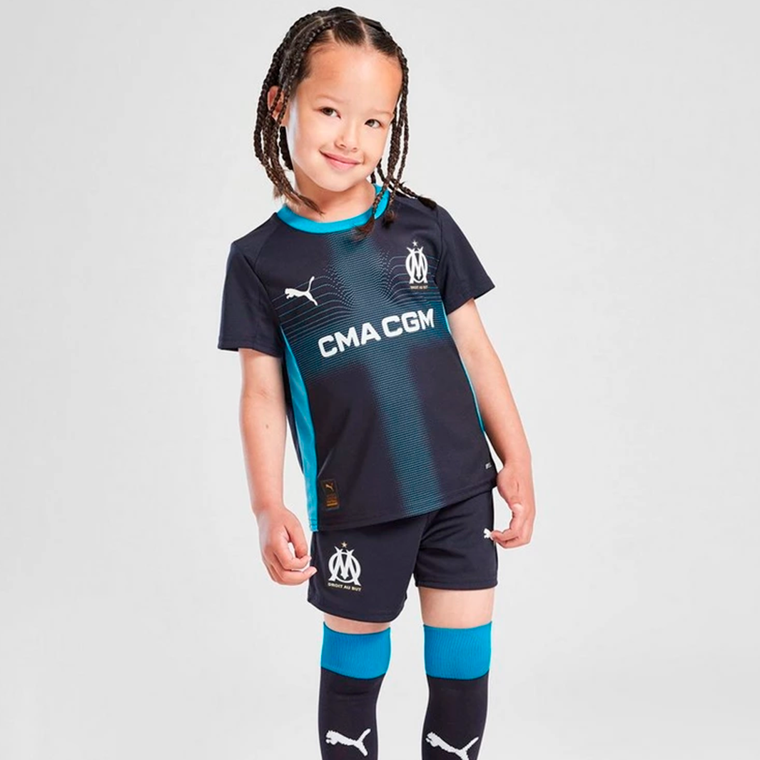 Kit Infantil Olympique Marseille 2025/26 Away