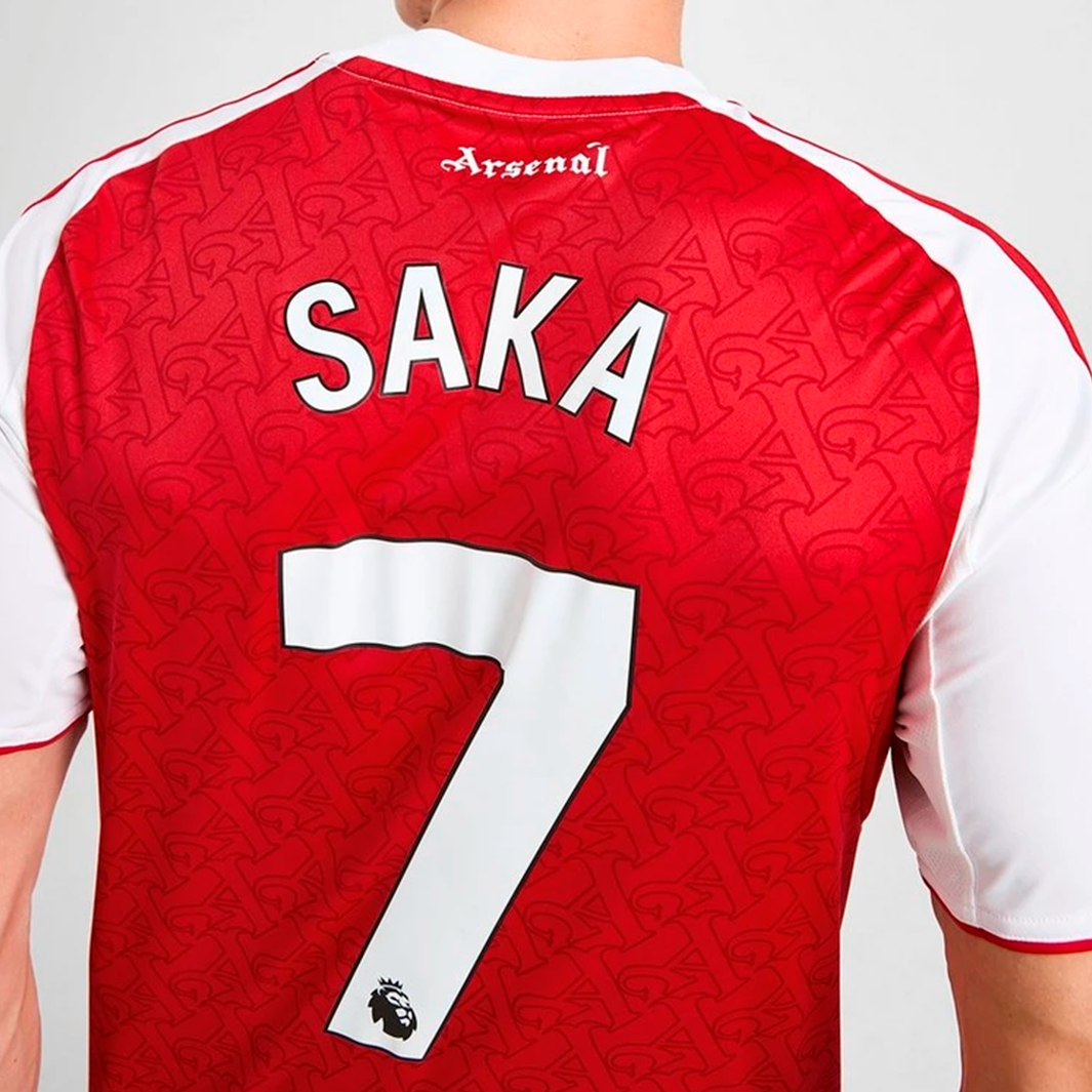Camisa Arsenal 2025/26 Saka #7 Home