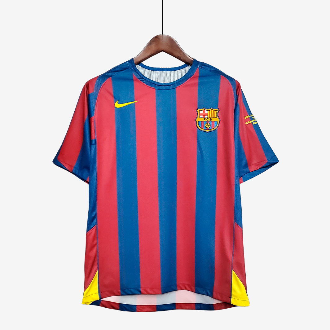 Camisa Barcelona 2005/06 Home UCL – Retrô