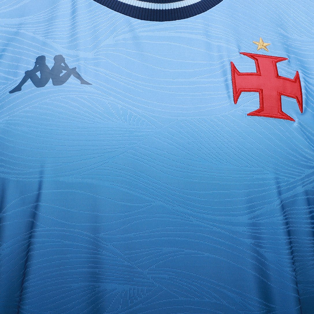 Camisa Vasco III 25/26 Goleiro Kappa Masculina - Azul