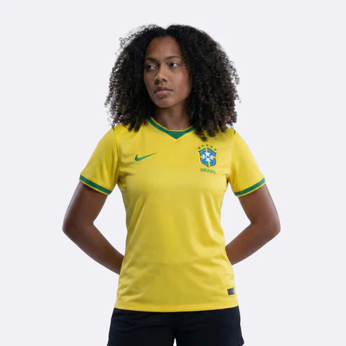 Camisa Brasil I 2026 Copa do Mundo Torcedor Feminina