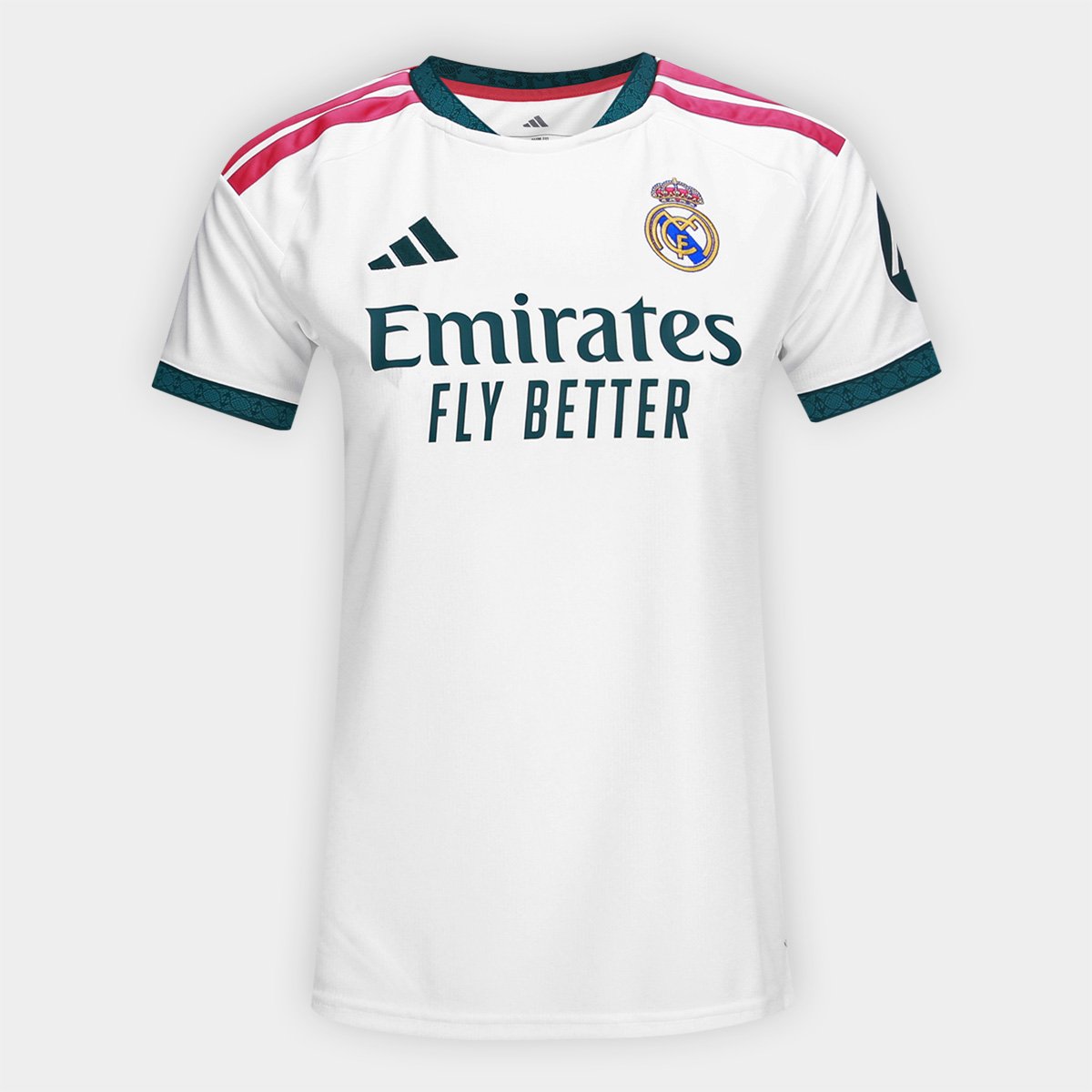 Camisa Real Madrid Home 26/27 s/n Torcedor Adidas Feminina - Branco