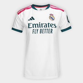 Camisa Real Madrid Home 26/27 s/n Torcedor Adidas Feminina - Branco