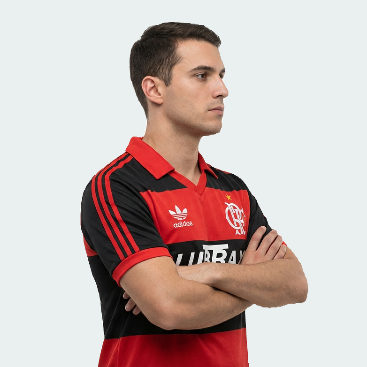 Camisa Retro Flamengo 1987 - Vermelha e Preta