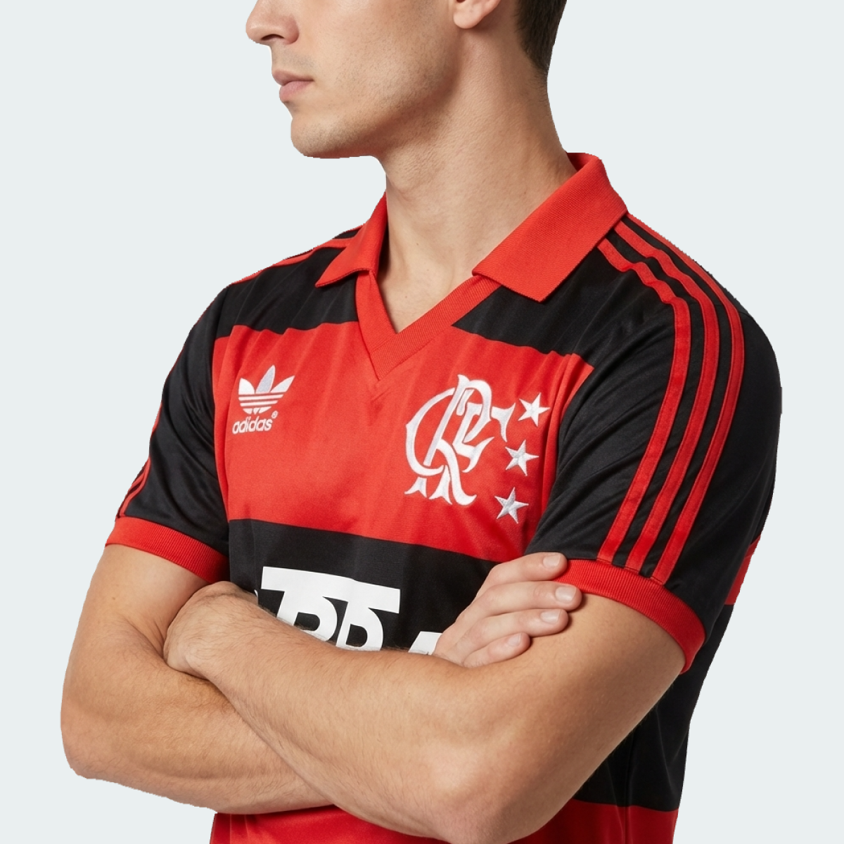 Camisa Retro Flamengo 1987 - Vermelha e Preta