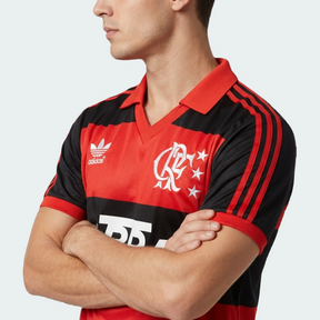 Camisa Retro Flamengo 1987 - Vermelha e Preta