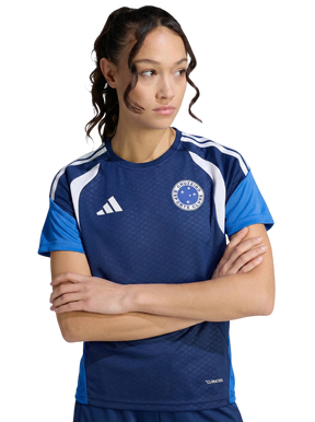 Camisa Cruzeiro 26/27 Treino Comissão - Adidas Versão Feminina