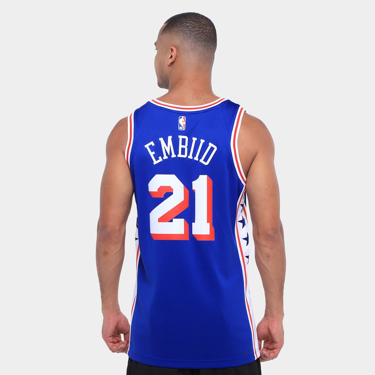 Regata Jersey NBA Nike Philadelphia - Azul Escuro