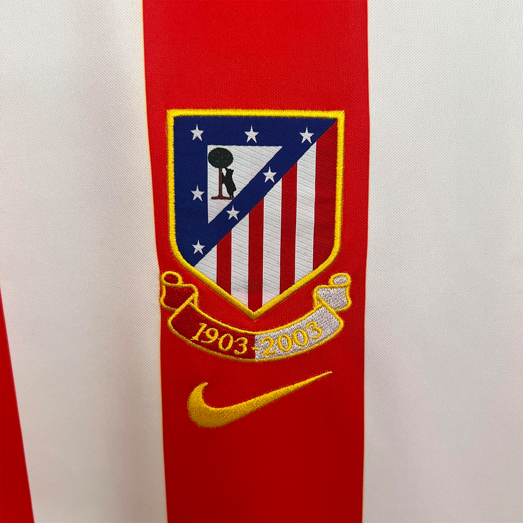 Camisa Atletico Madrid 2003/04 Home Centenário – Retrô