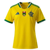 Camisa Flamengo Brasil 2026/2027 Amarela Torcedor Feminina